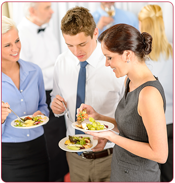 Coworkers Eating
